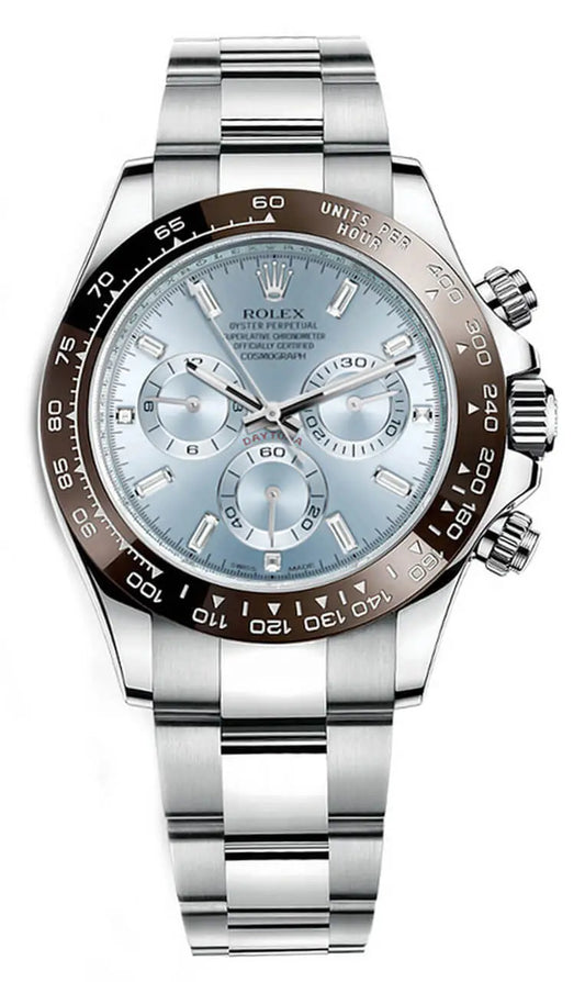 Rolex Cosmograph Daytona Platinum Ice Blue Diamond Men’s Watch 116506-0002