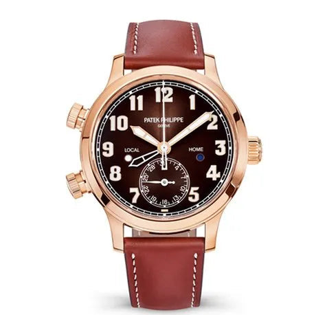 Patek Philippe Complications Calatrava Pilot Travel Time Rose Gold Ladies Watch 7234R-001