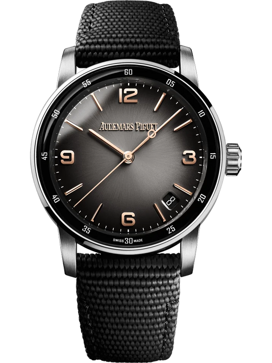 Audemars Piguet Code 11.59 Selfwinding White & Pink Gold Smoked Grey Men’s Watch 15210CR.OO.A002KB.01