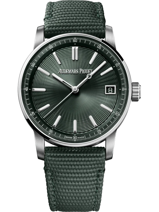 Audemars Piguet Code 11.59 Selfwinding Steel Embossed Green Men’s Watch 15210ST.OO.A056KB.01