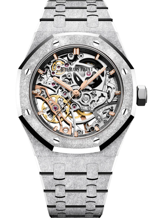 Audemars Piguet Royal Oak Double Balance Wheel Openworked Frosted Gold Men’s Watch 15466BC.GG.1259BC.01