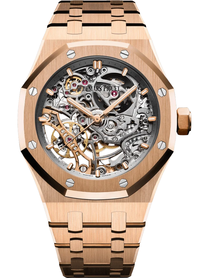 Audemars Piguet Royal Oak Double Balance Wheel Openworked 37mm Pink Gold Men’s Watch 15467OR.OO.1256OR.01