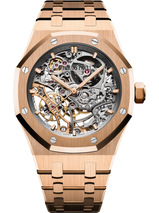 Audemars Piguet Royal Oak Double Balance Wheel Openworked 37mm Pink Gold Men’s Watch 15467OR.OO.1256OR.01