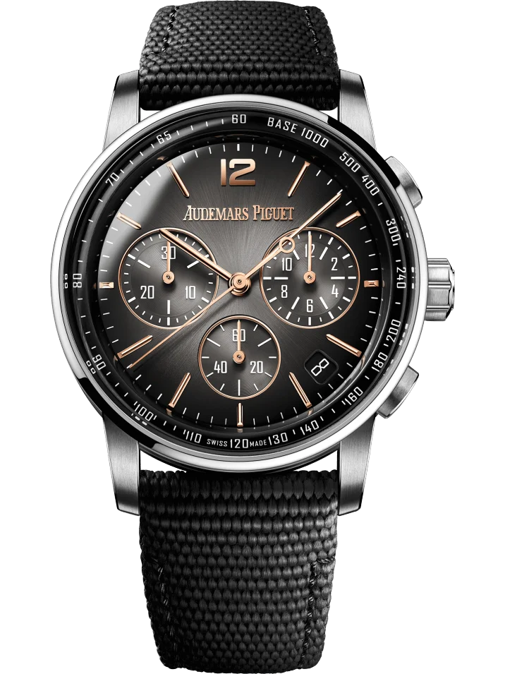 Audemars Piguet Code 11.59 Selfwinding Chronograph White & Pink Gold Smoked Grey Men’s Watch 26393CR.OO.A002KB.01