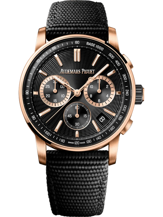 Audemars Piguet Code 11.59 Selfwinding Chronograph Pink Gold Black Ceramic Men’s Watch 26393NR.OO.A002KB.02