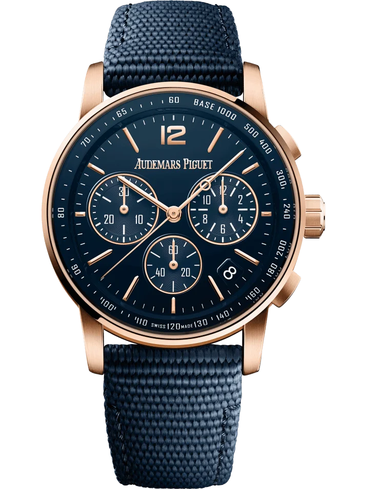 Audemars Piguet Code 11.59 Selfwinding Chronograph Pink Gold Deep Blue Men’s Watch 26393OR.OO.A027KB.01