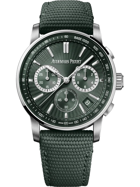 Audemars Piguet Code 11.59 Selfwinding Chronograph Steel Green Men’s Watch 26393ST.OO.A056KB.01