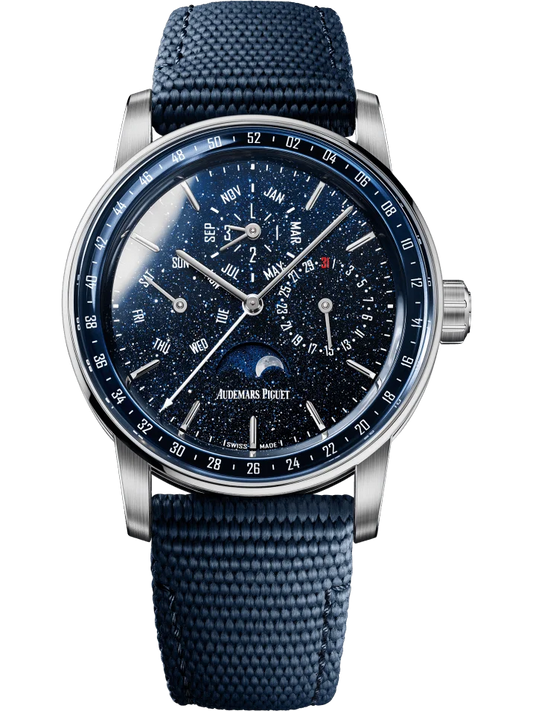 Audemars Piguet Code 11.59 Perpetual Calendar White Gold Blue Aventurine Men’s Watch 26394BC.OO.D027KB.01