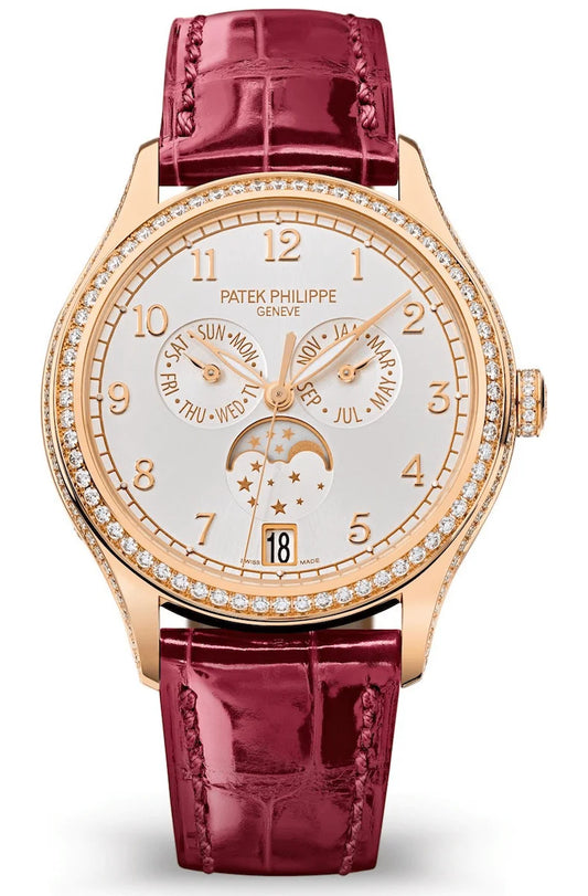 Patek Philippe Complications Annual Calendar Diamond Violine Alligator Ladies Watch 4947R-001
