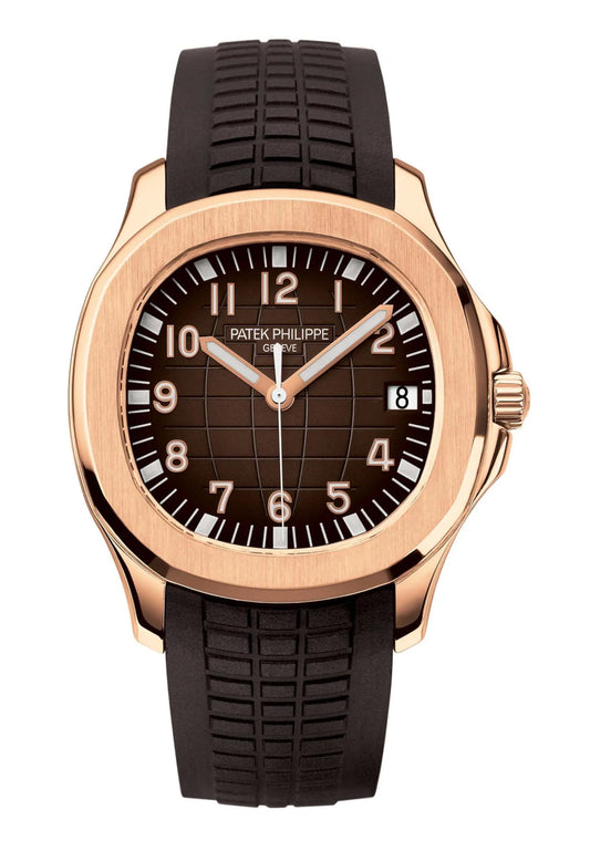 Patek Philippe Aquanaut Rose Gold Chocolate Brown Tropical Men’s Watch 5167R-001
