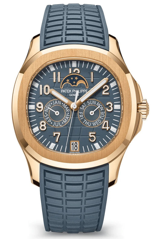 Patek Philippe Aquanaut Luce Annual Calendar Blue-Grey Rose Gold Ladies Watch 5261R-001