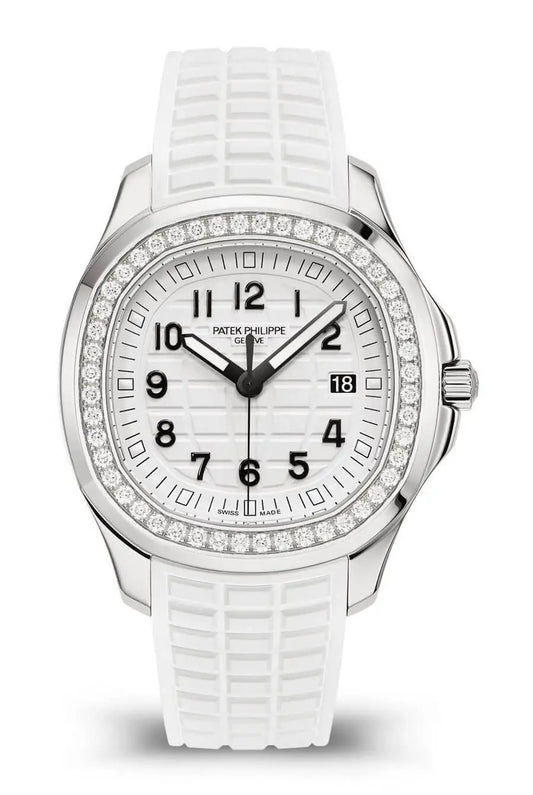 Patek Philippe Aquanaut Luce Steel Diamond White Quartz Ladies Watch