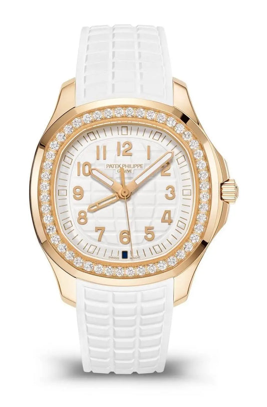 Patek Philippe Aquanaut Luce Rose Gold White Dual Time Ladies Watch 5269/200R-001