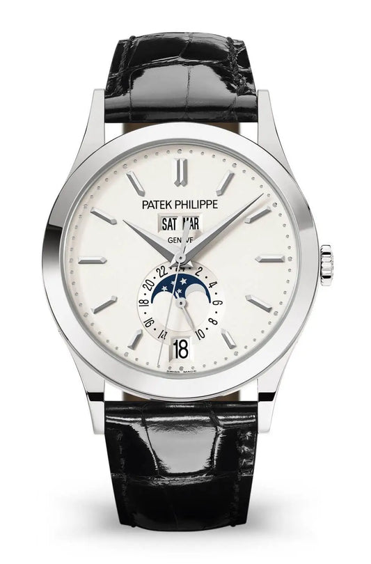 Patek Philippe Complications Annual Calendar White Gold Black Alligator Men’s Watch 5396G-011