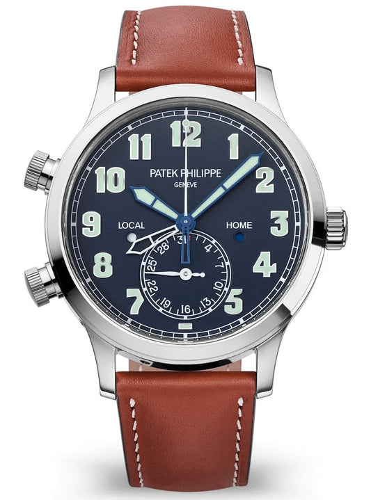Patek Philippe Complications Calatrava Pilot Travel Time Calf Leather Men’s Watch 5524G-001