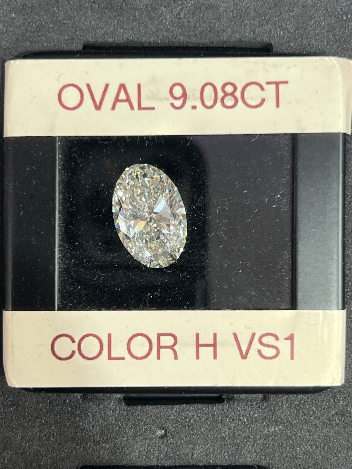 Natural Diamond Oval GIA Certified 9.08 Carat H VS1 18k Gold Engagement Ring