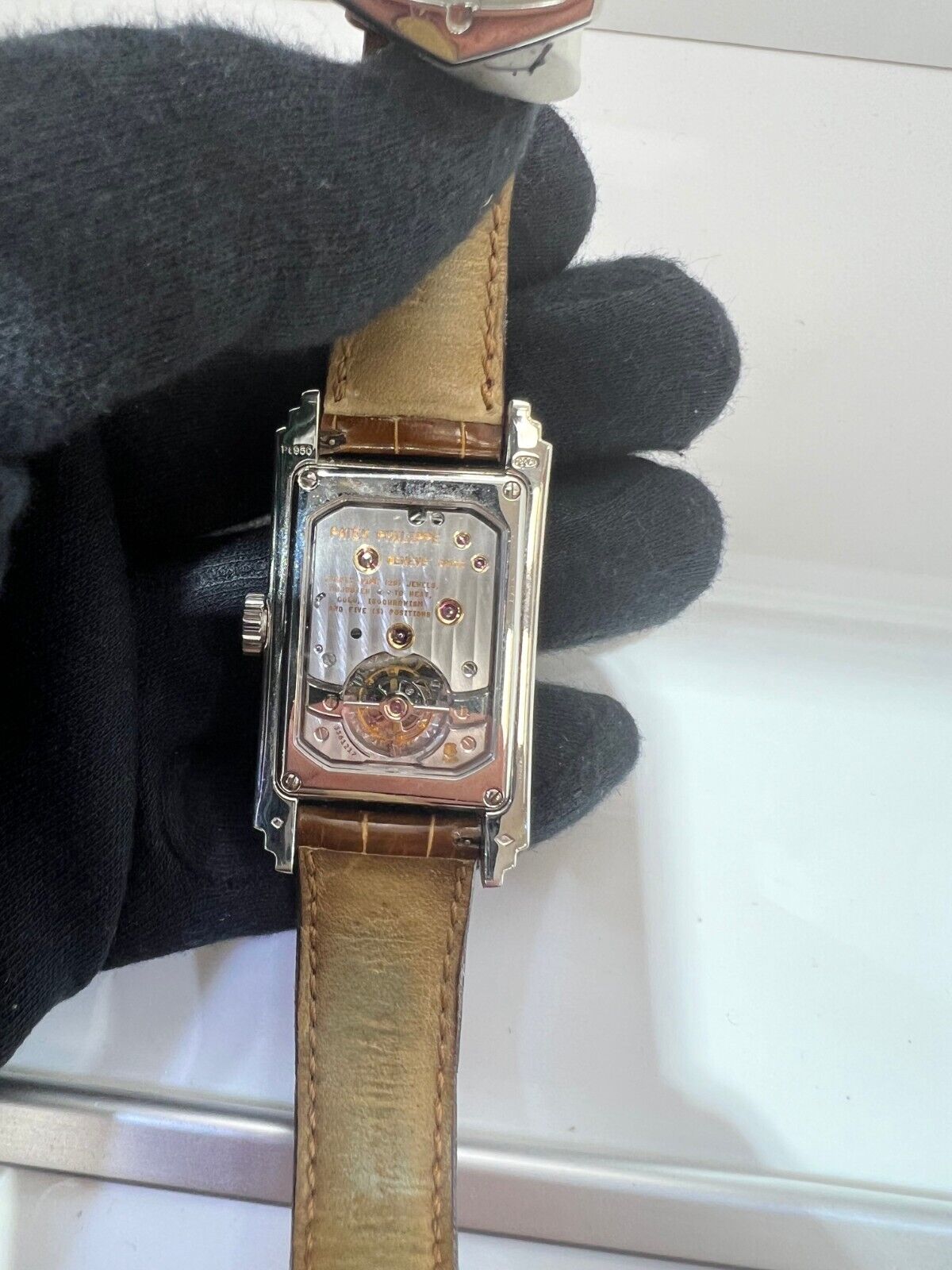 Patek Philippe Platinum Gondolo Salmon Men's Watch - 5101P