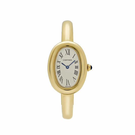 Cartier Baignoire Quartz 18K Yellow Gold Ladies Watch WGBA0024