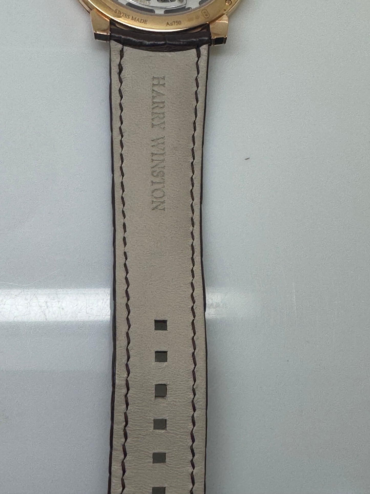 Harry Winston Midnight Moon Phase Rose Gold Skeleton 42mm Watch