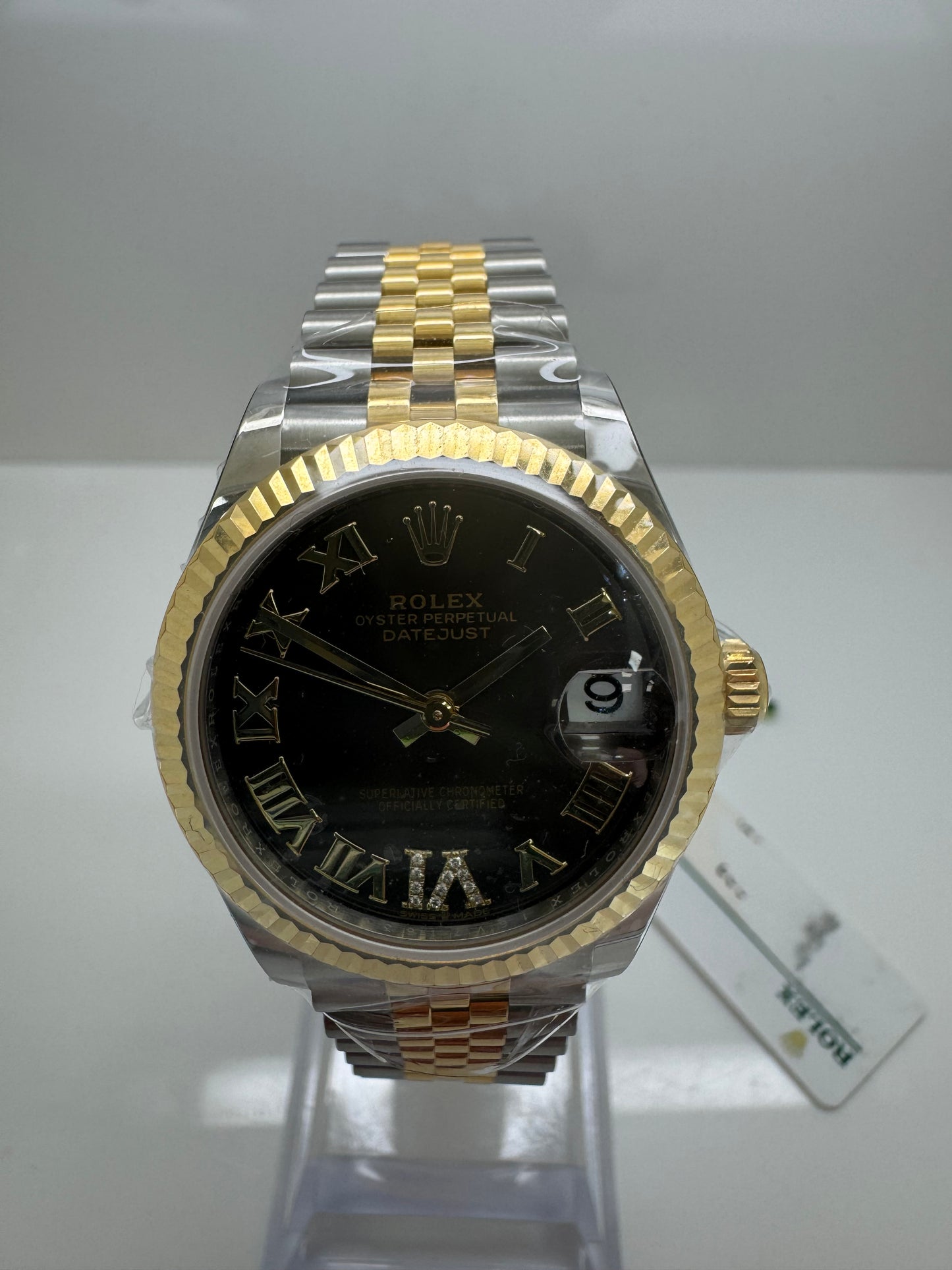 Rolex Datejust 31mm 2024 Datejust 31 Steel/Gold Dark Grey VI Diamond Dial 278273