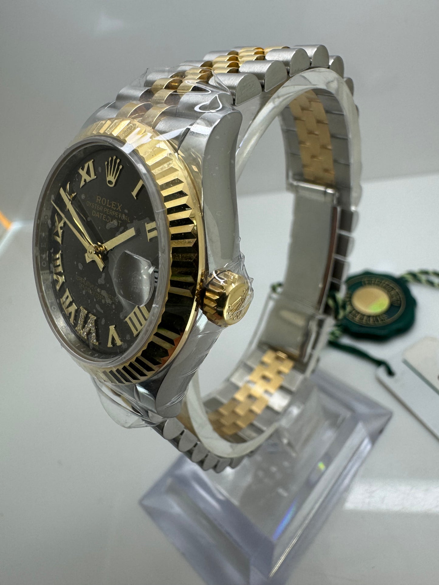 Rolex Datejust 31mm 2024 Datejust 31 Steel/Gold Dark Grey VI Diamond Dial 278273