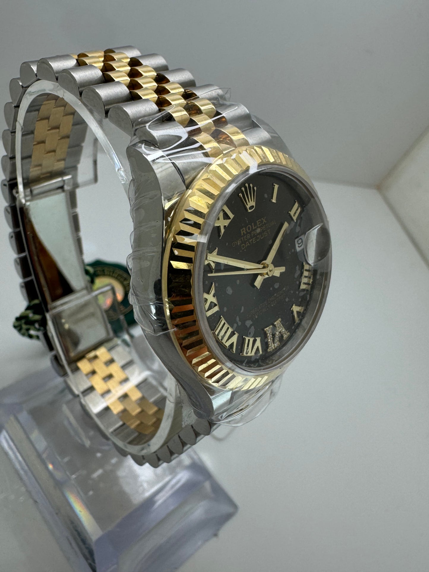 Rolex Datejust 31mm 2024 Datejust 31 Steel/Gold Dark Grey VI Diamond Dial 278273