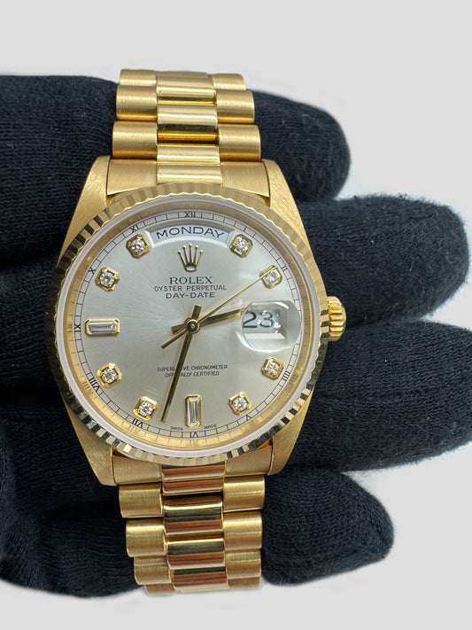 Rolex 18238 Day Date 36mm Diamond Dial