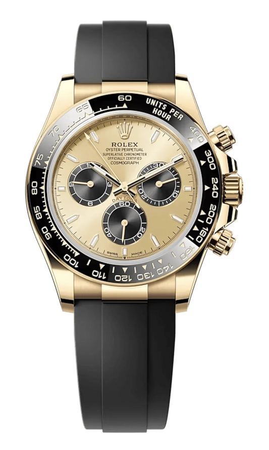 Rolex Cosmograph Daytona Yellow Gold & Black Oysterflex Men’s Watch 126518LN-0012