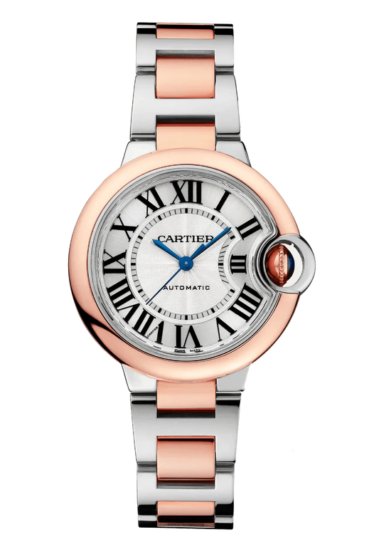 Cartier Ballon Bleu de Cartier 33mm Steel Rose Gold Ladies Watch W2BB0032