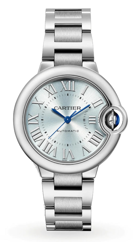 Cartier Ballon Bleu de Cartier 33mm Blue Silvered Steel Ladies Watch WSBB0062