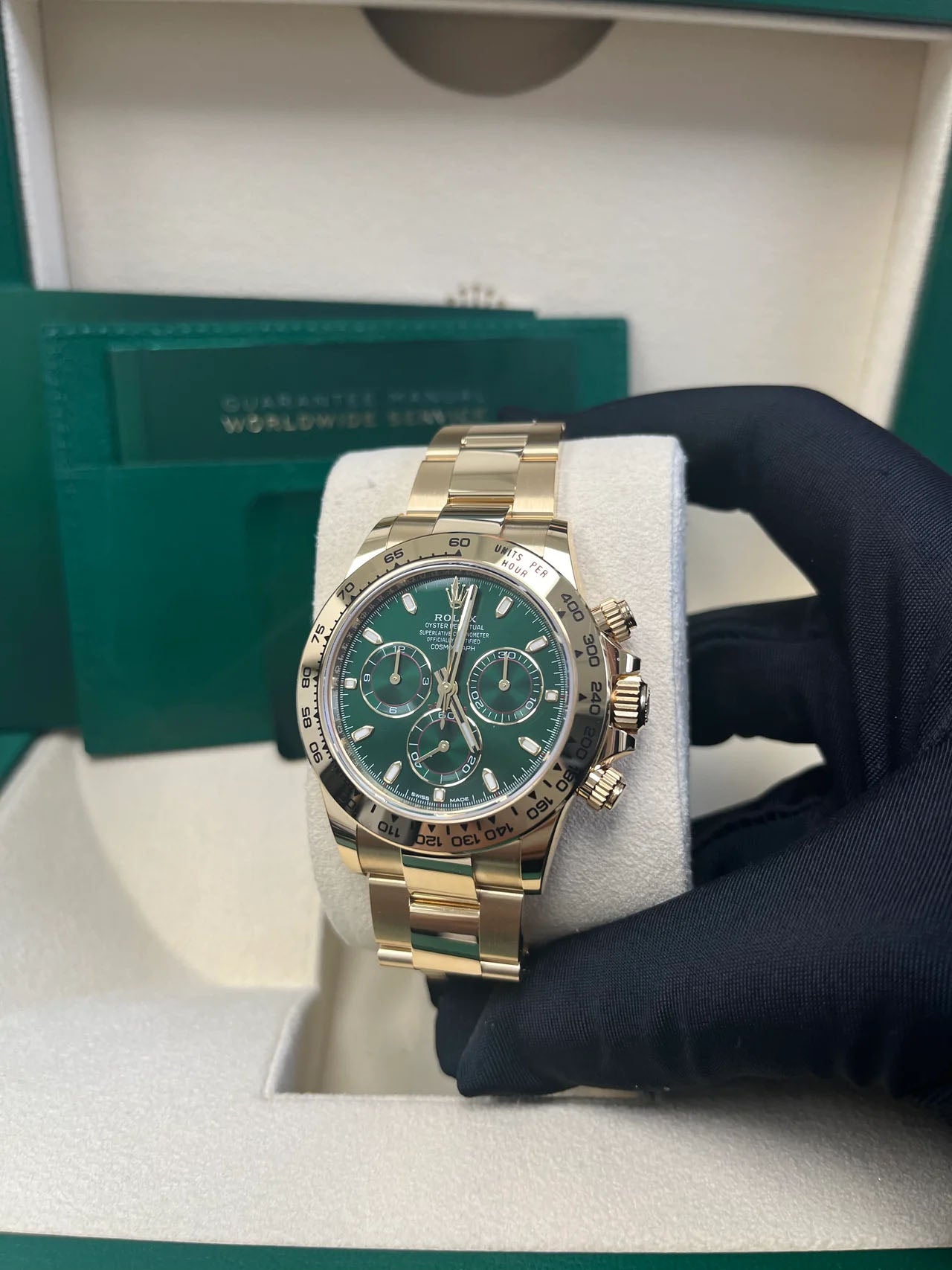Rolex 'John Mayer' Daytona Cosmograph Green Dial, Yellow Gold (Ref#116508)