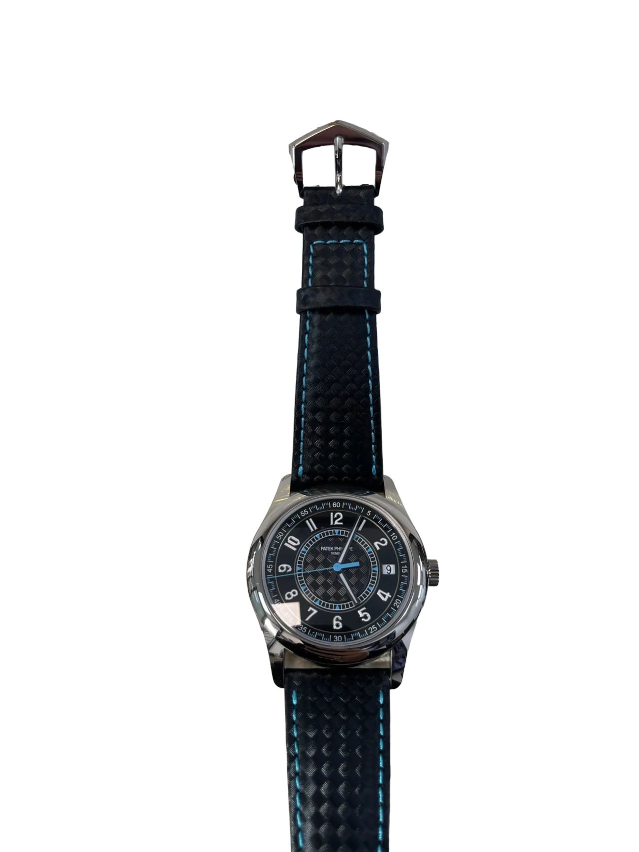 Patek Philippe Calatrava 40mm Blue Date Sweep Seconds (Ref# 6007G-011)