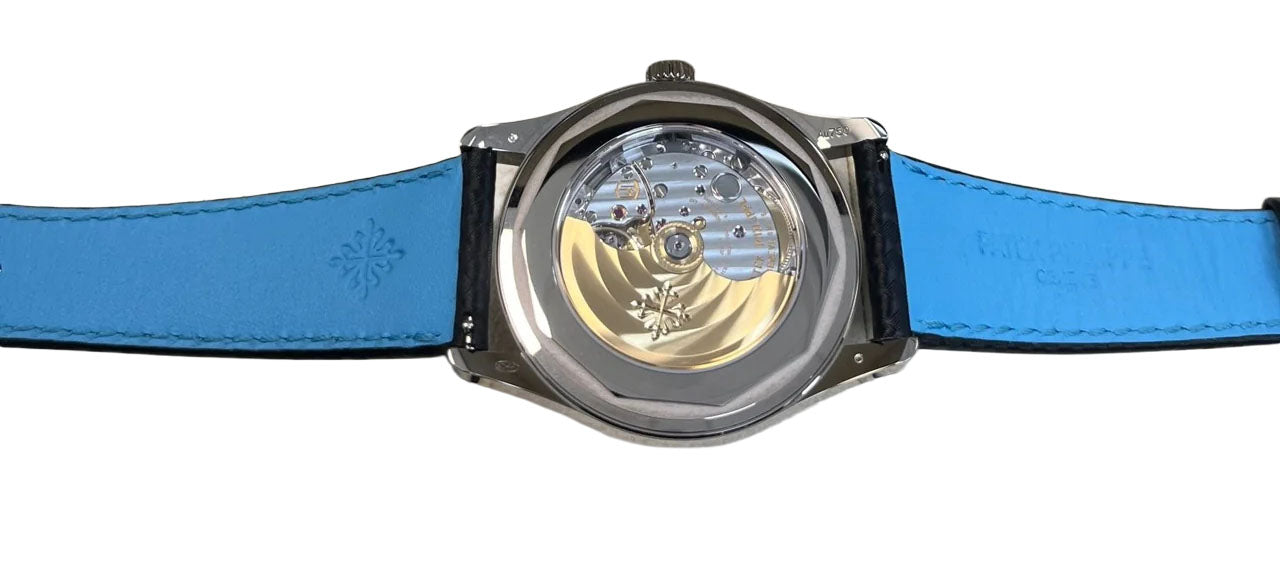 Patek Philippe Calatrava 40mm Blue Date Sweep Seconds (Ref# 6007G-011)