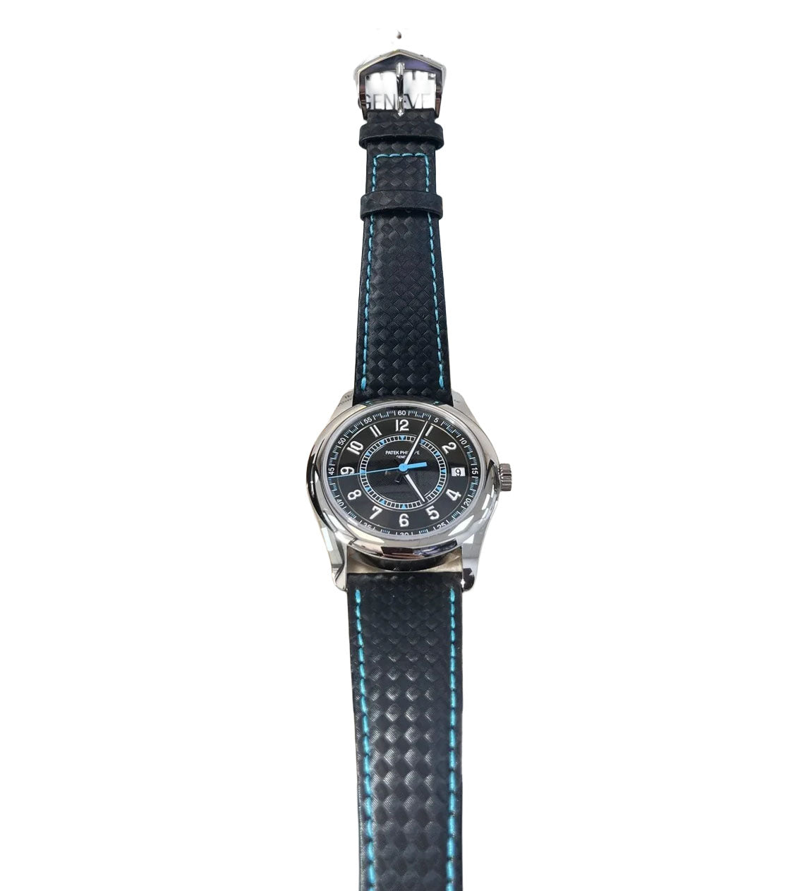 Patek Philippe Calatrava 40mm Blue Date Sweep Seconds (Ref# 6007G-011)