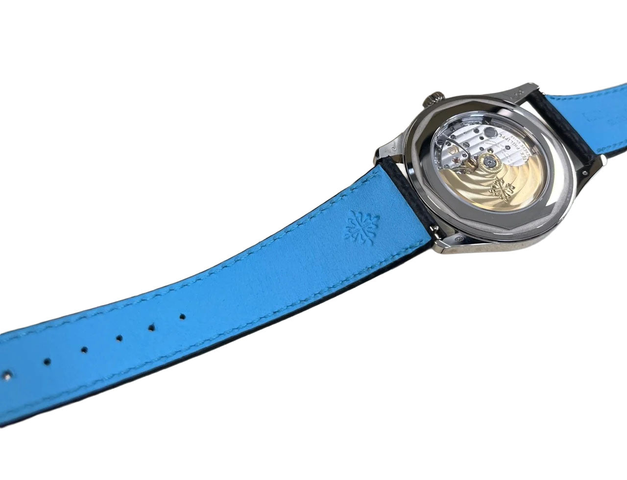 Patek Philippe Calatrava 40mm Blue Date Sweep Seconds (Ref# 6007G-011)