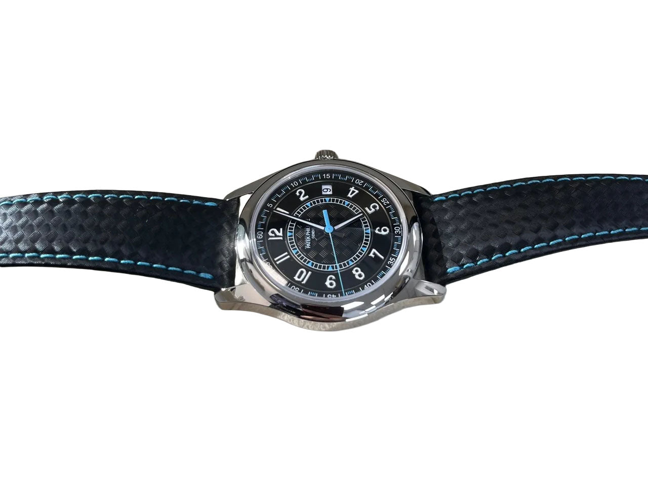 Patek Philippe Calatrava 40mm Blue Date Sweep Seconds (Ref# 6007G-011)