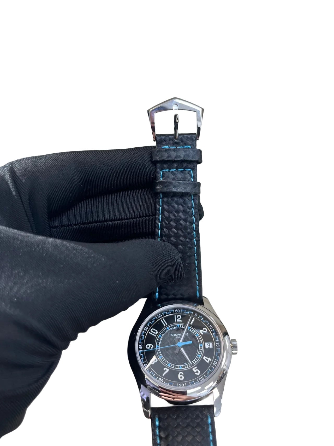 Patek Philippe Calatrava 40mm Blue Date Sweep Seconds (Ref# 6007G-011)