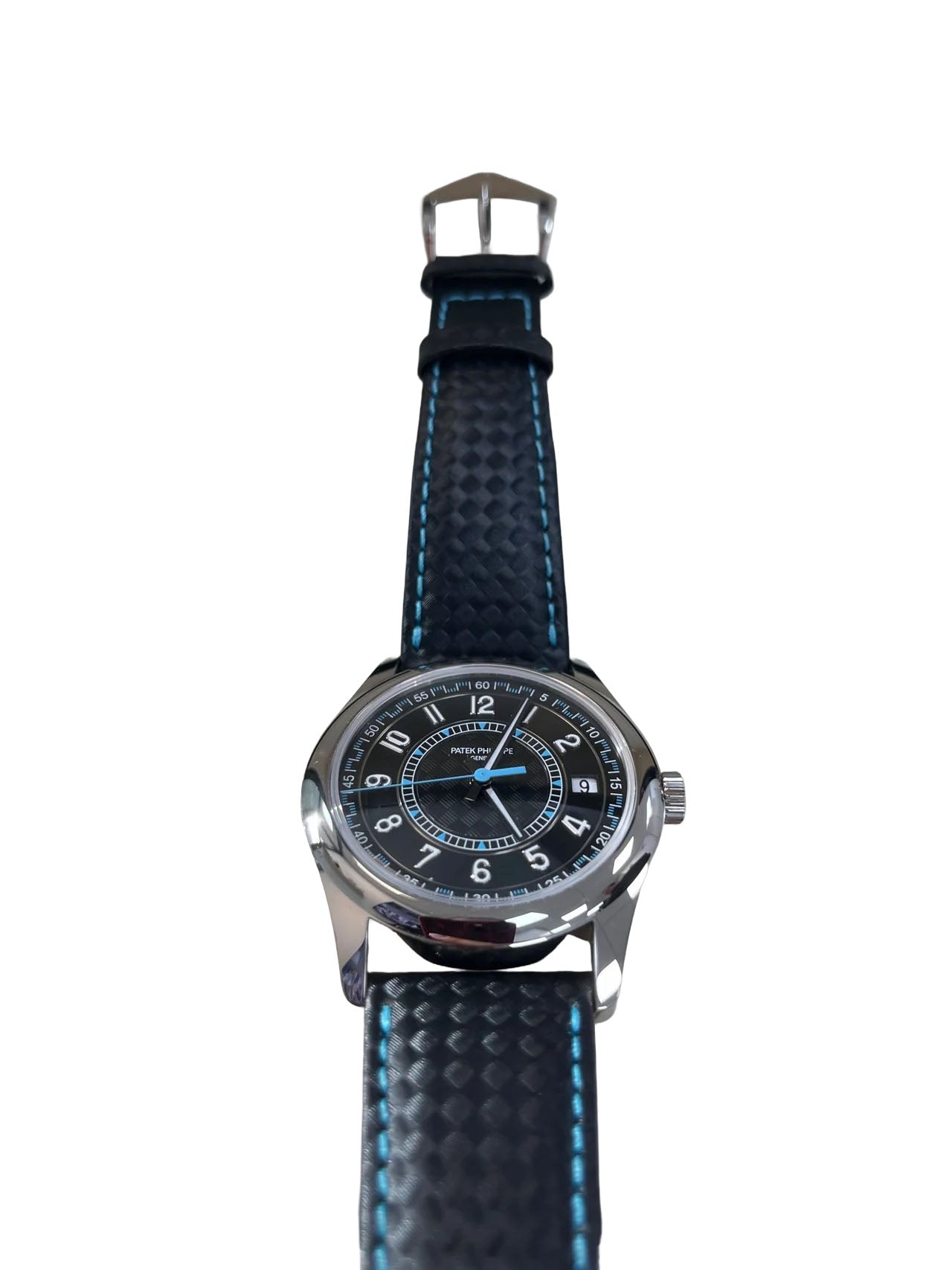 Patek Philippe Calatrava 40mm Blue Date Sweep Seconds (Ref# 6007G-011)