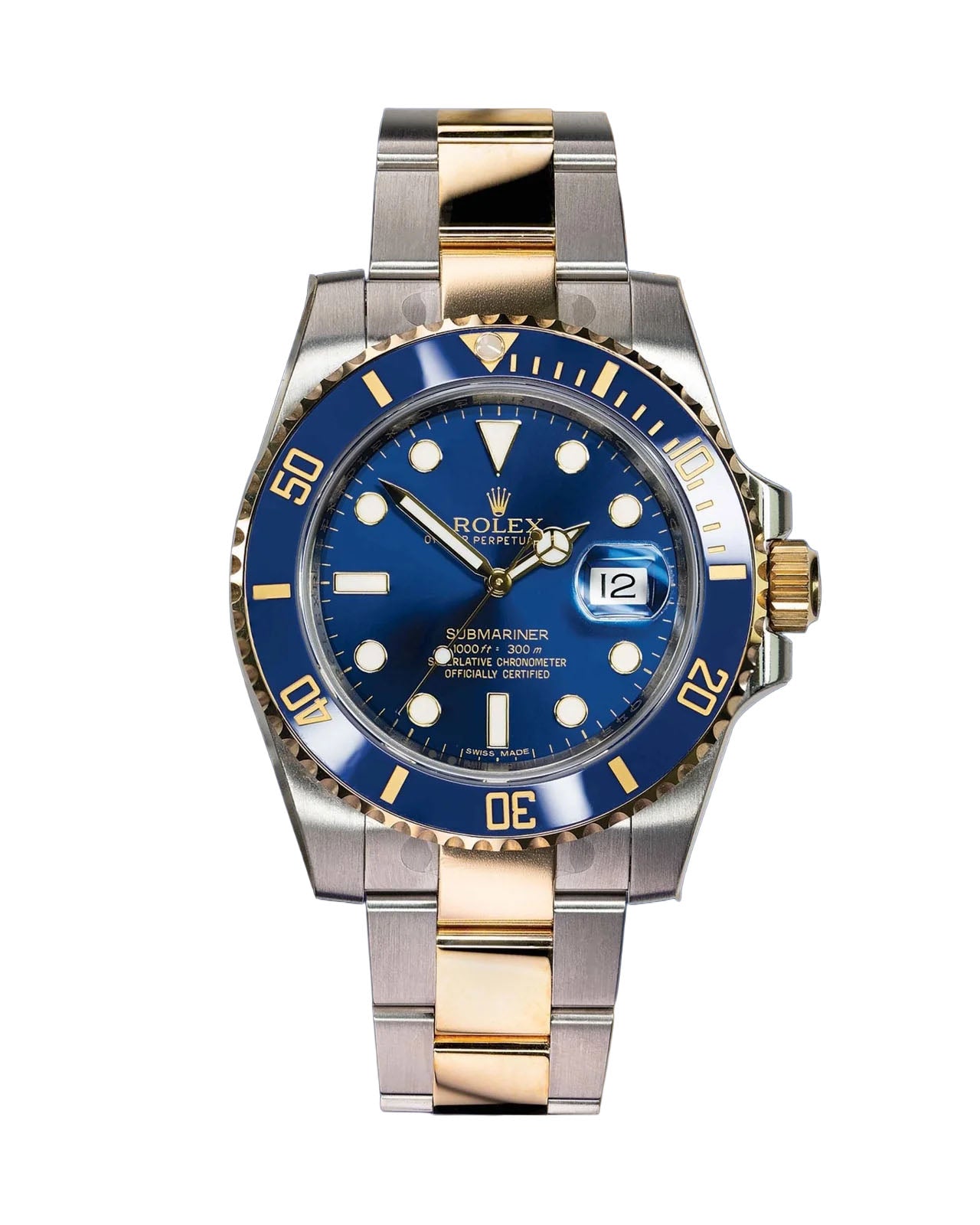 Rolex Submariner Two-Tone Yellow Gold & Steel Rolesor - Blue Dial Ceramic Bezel (Ref# 126613LB)