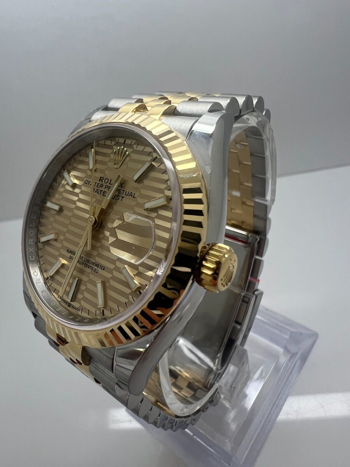 Rolex Datejust 126233 Two Tone Jubilee Motif Watch New