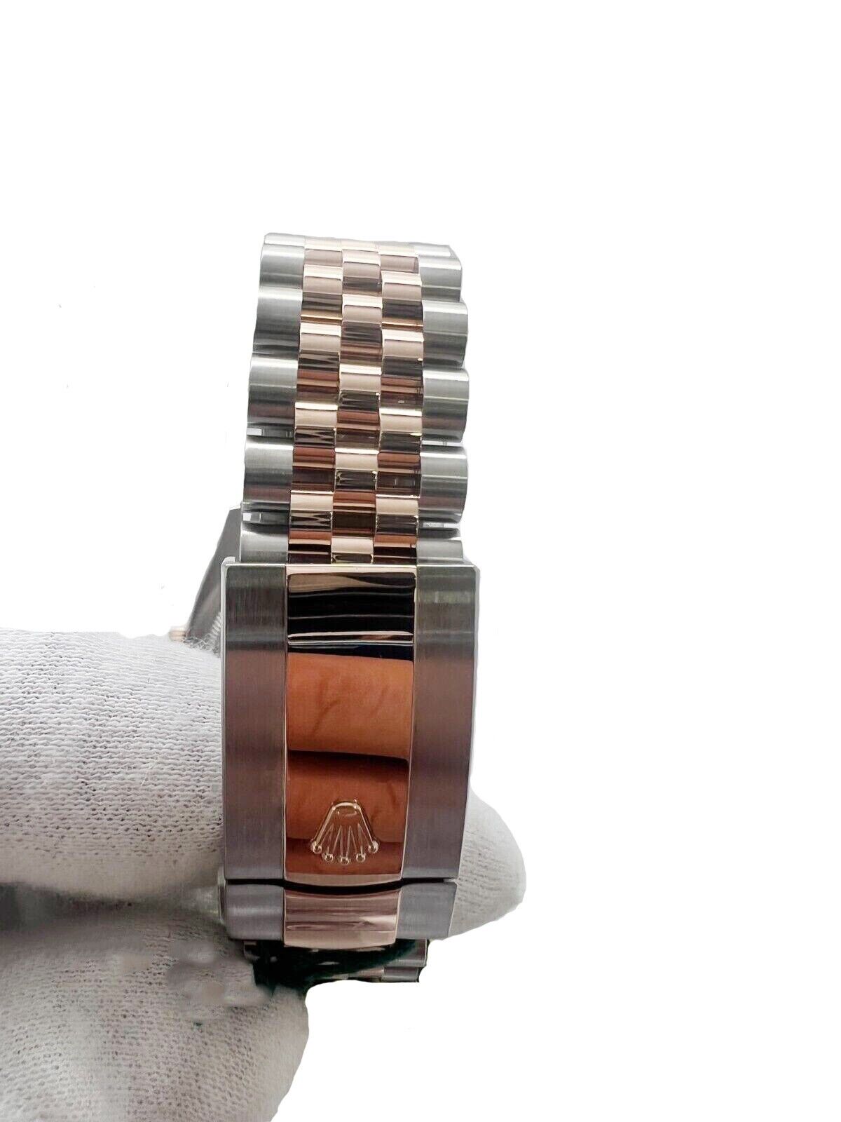 Rolex Datejust 36 Rose gold/steel White Mother of Pearl Diamond Dial