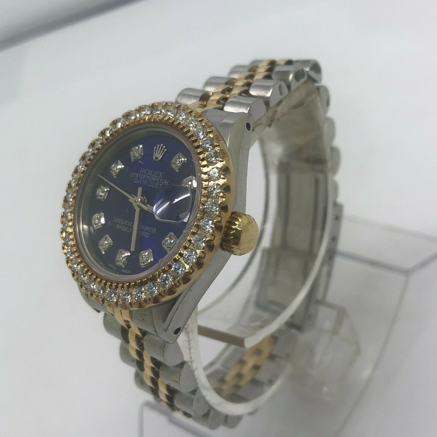 Rolex Datejust 26mm Two Tone Blue Dial Rolex