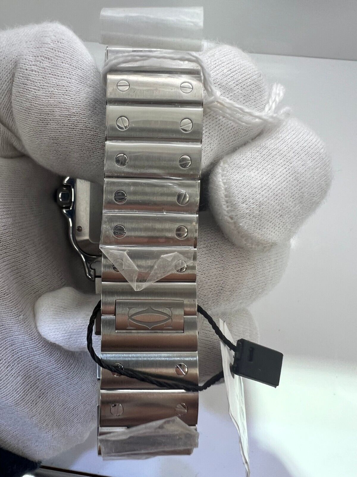 Cartier Santos Blue Men's Stainless Steel Bracelet Watch 40mm - WSSA0030