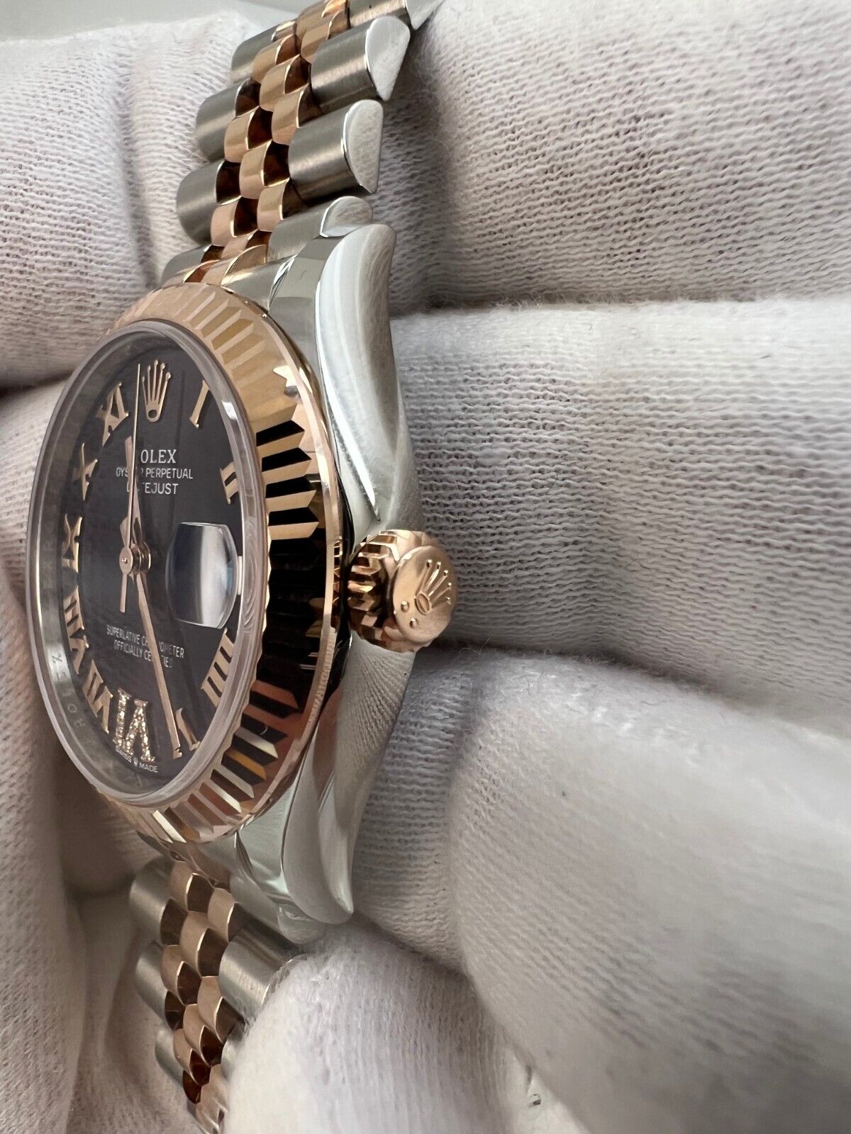 Rolex Datejust 31mm 278271 Purple Diamond Roman Watch