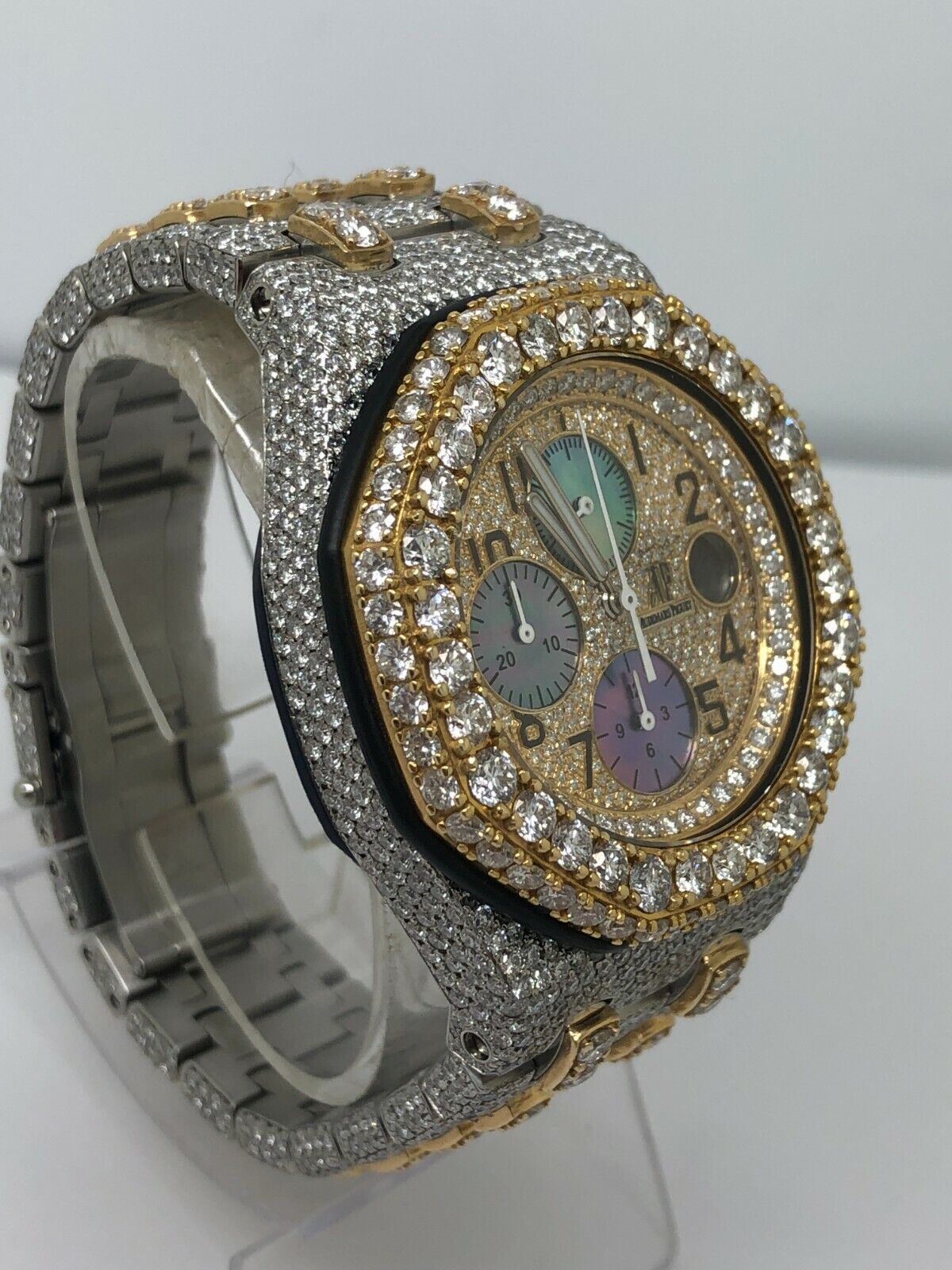 Audemars Piguet 42MM Offshore Customized 45 Carats VVS Diamond Watch