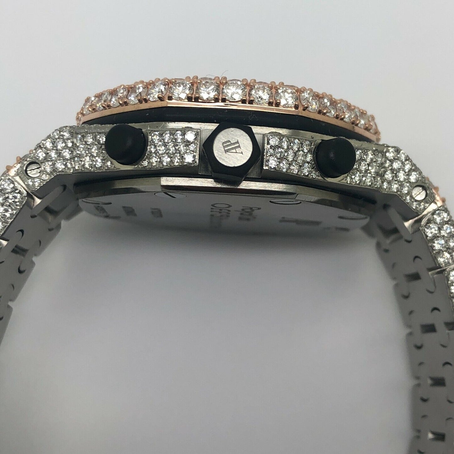 Audemars Piguet Royal Oak Offshore "Panda" 45 Cts E VVS Diamond Men's Watch