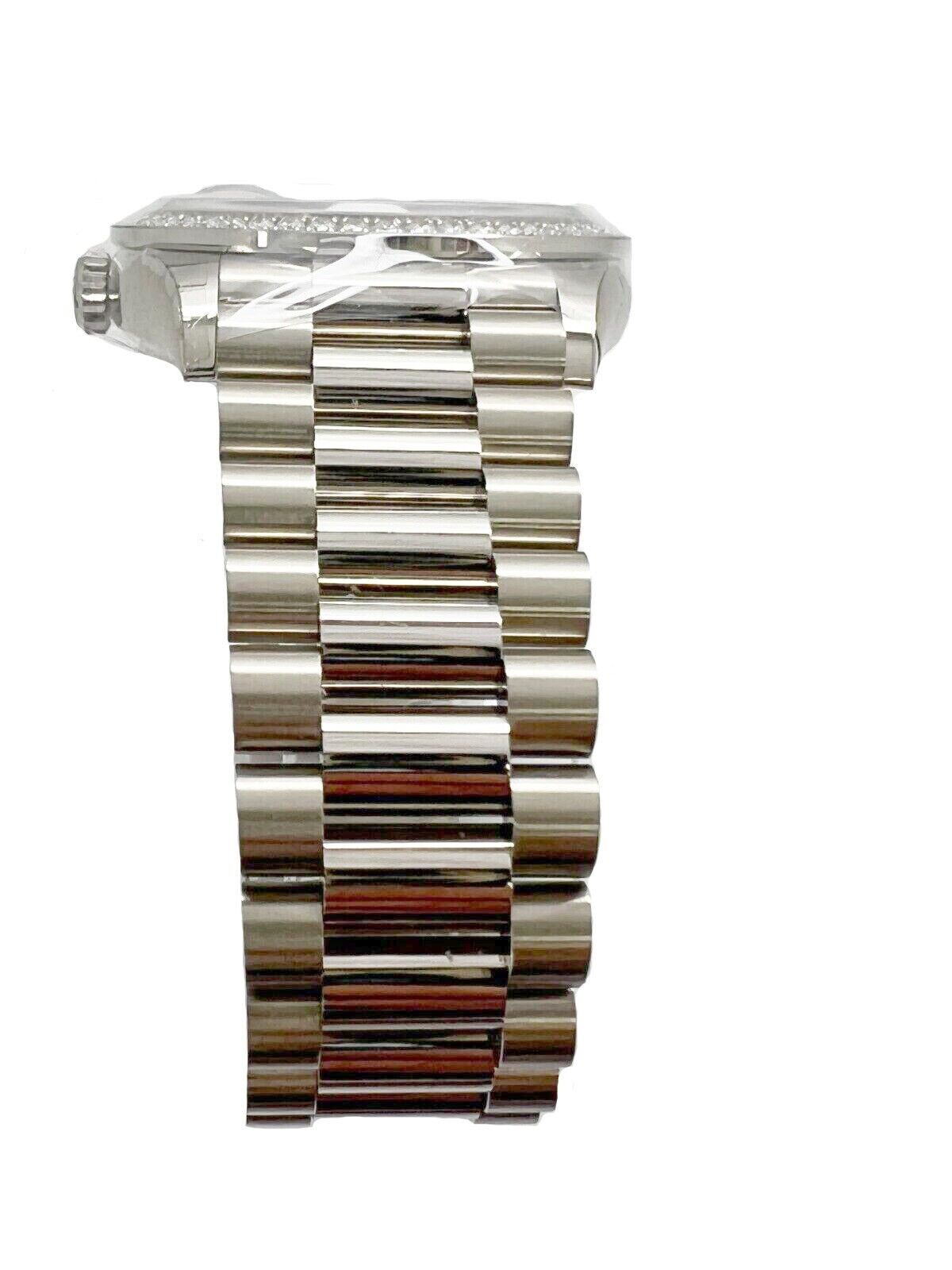 Rolex Day-Date 128349 18k White Diamond Watch 2022