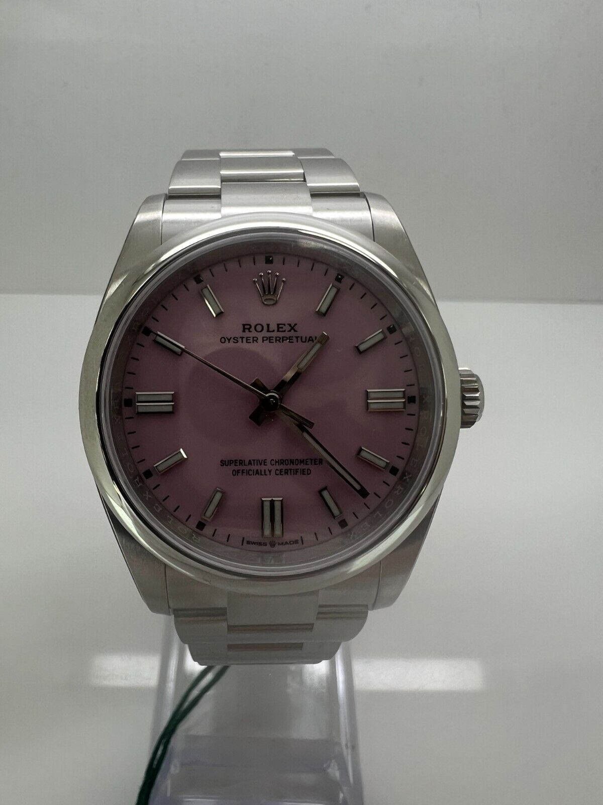 Rolex Oyster Perpetual 126000 Silver Oyster Bracelet 36mm Candy Pink Watch