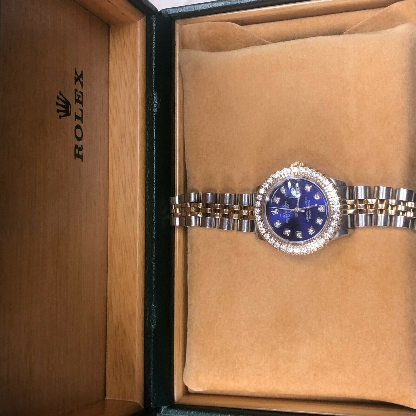 Rolex Datejust 26mm Two Tone Blue Dial Rolex