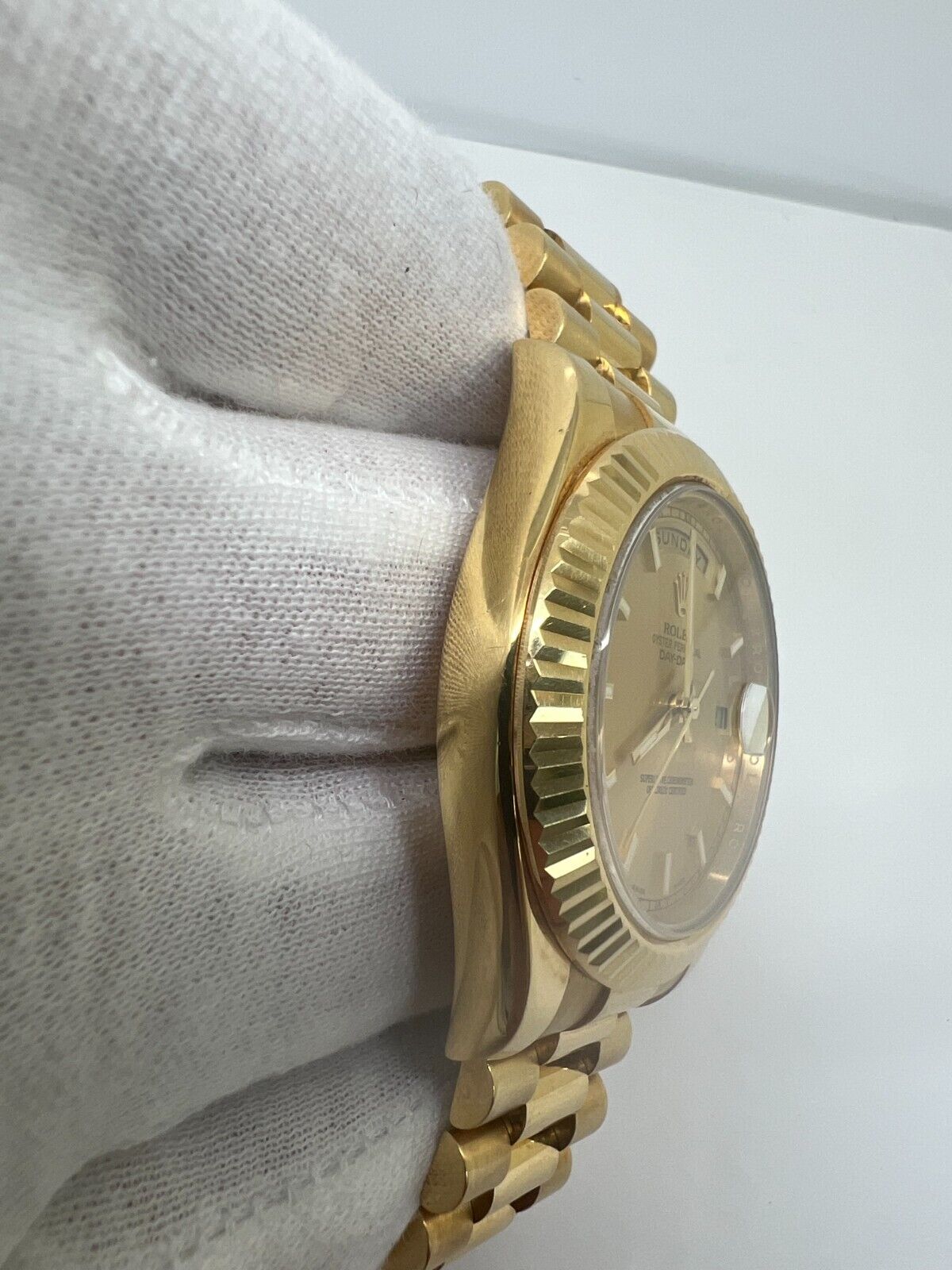 Rolex DayDate 41mm Champagne Presidential Watch 218238